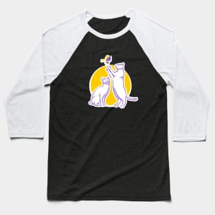 Playing Cats Baseball T-Shirt